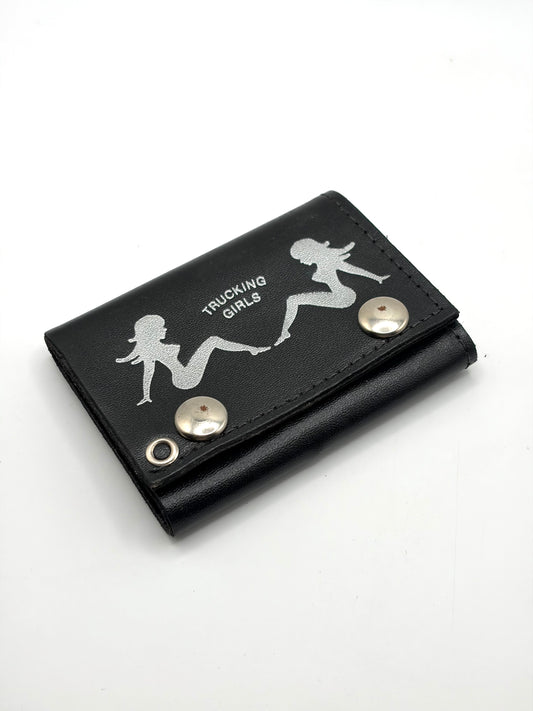 Truck Girls Trifold Genuine Leather Wallet