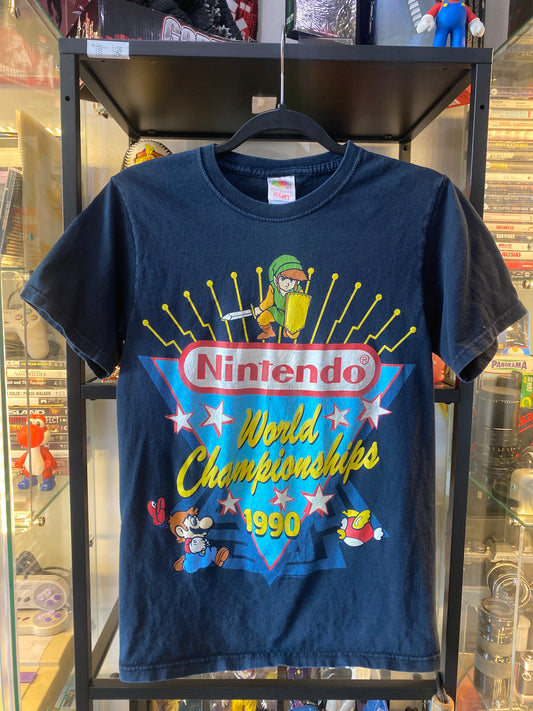 Vintage Nintendo World Championships 1990 T-Shirt Navy Sz Small
