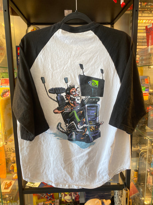 Vintage Nividia Raglan T-Shirt Sz Large