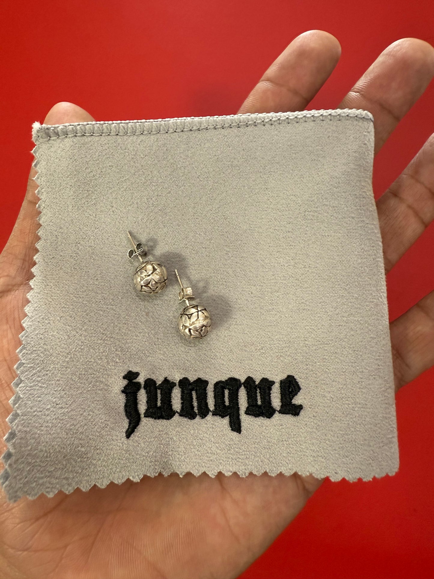 .925 Sterling ball earrings