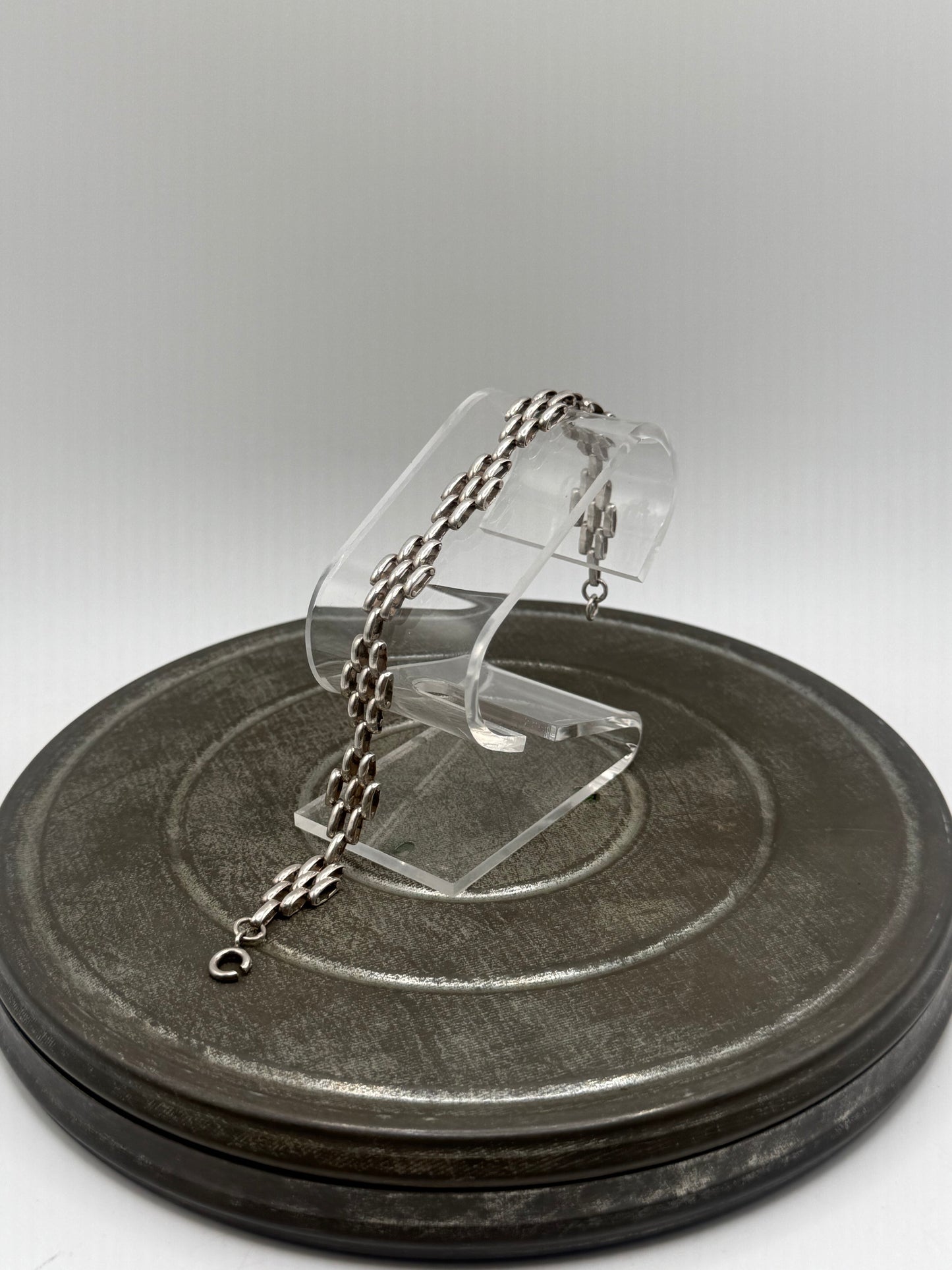 .925 Sterling Silver Chain Link Bracelet Sz. 7.5”
