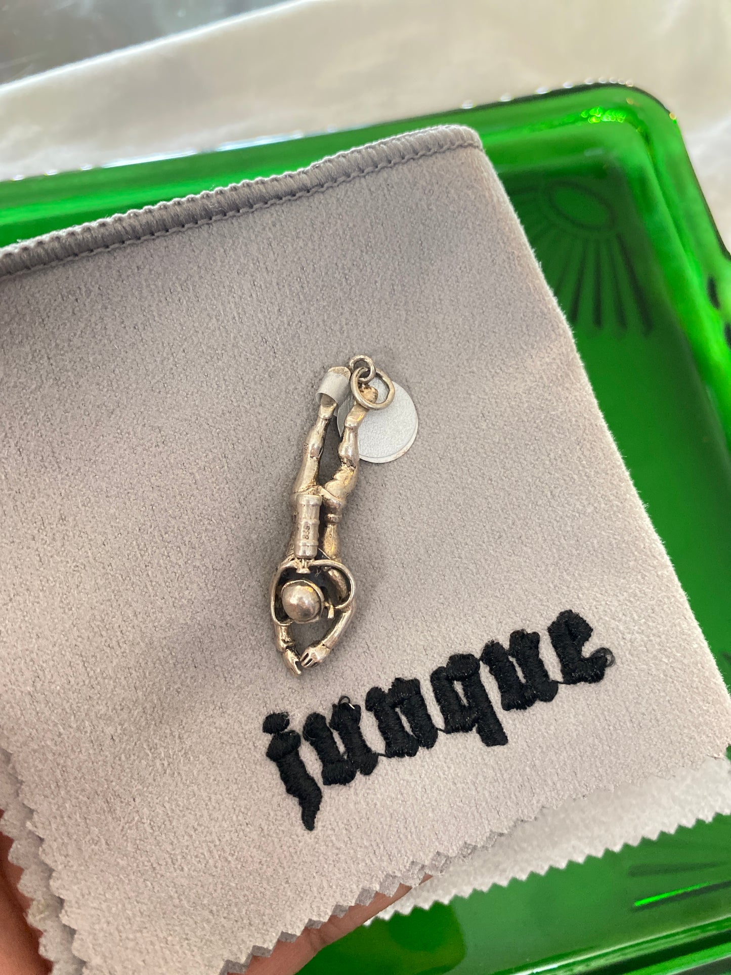 .925 Sterling Silver Scuba Diving Pendant