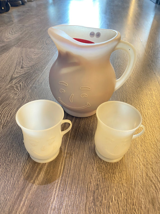 Vintage Kool Aid Jug and Cup Set
