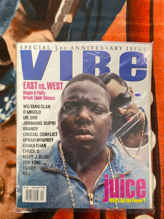 Vibe Magazine East Vs West Biggie Smalls 1996