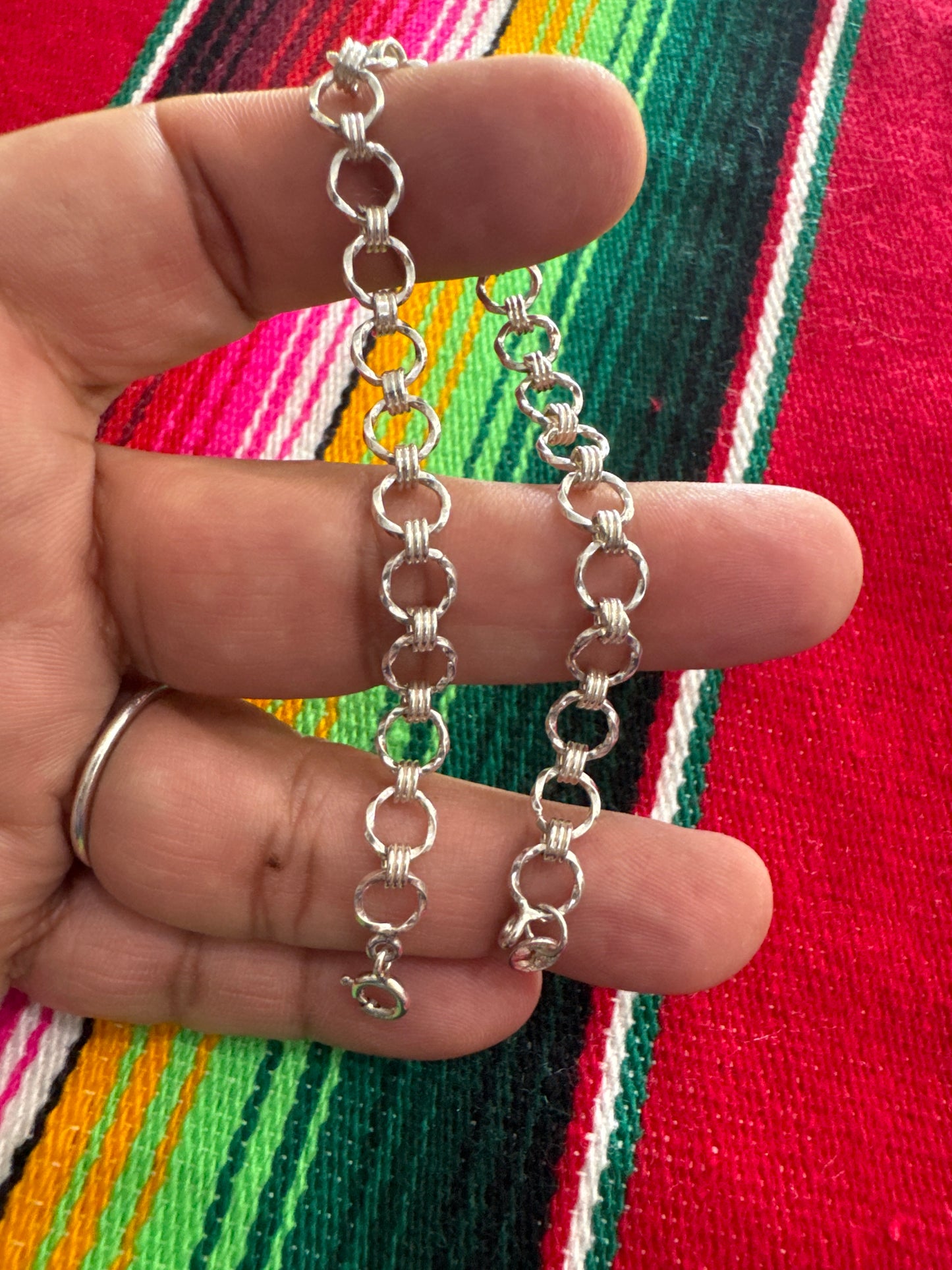 .925 Sterling Silver bracelet 8”