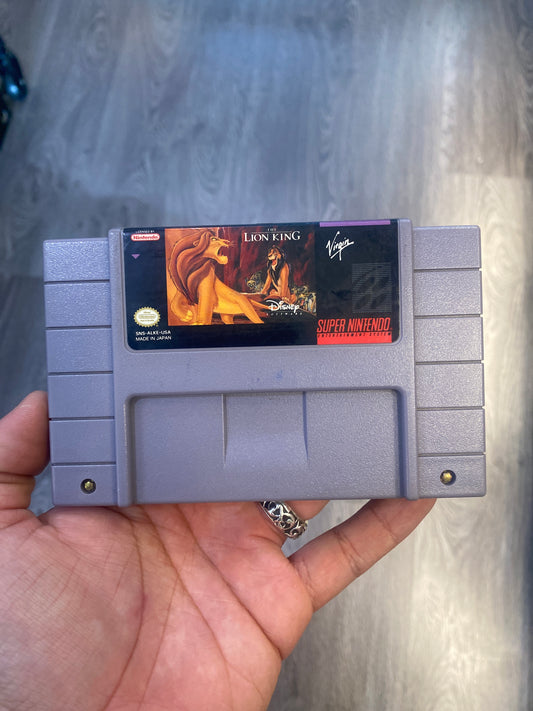 SNES Super Nintendo The Lion King Video Game