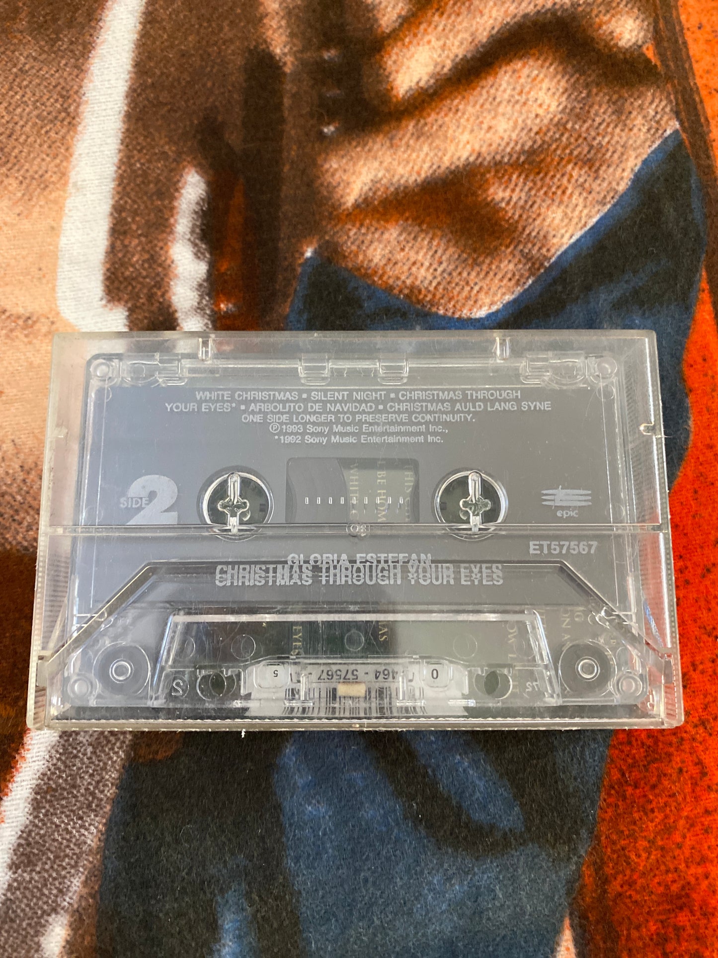 Gloria Estefan Christmas Through Your Eyes Cassette Tape