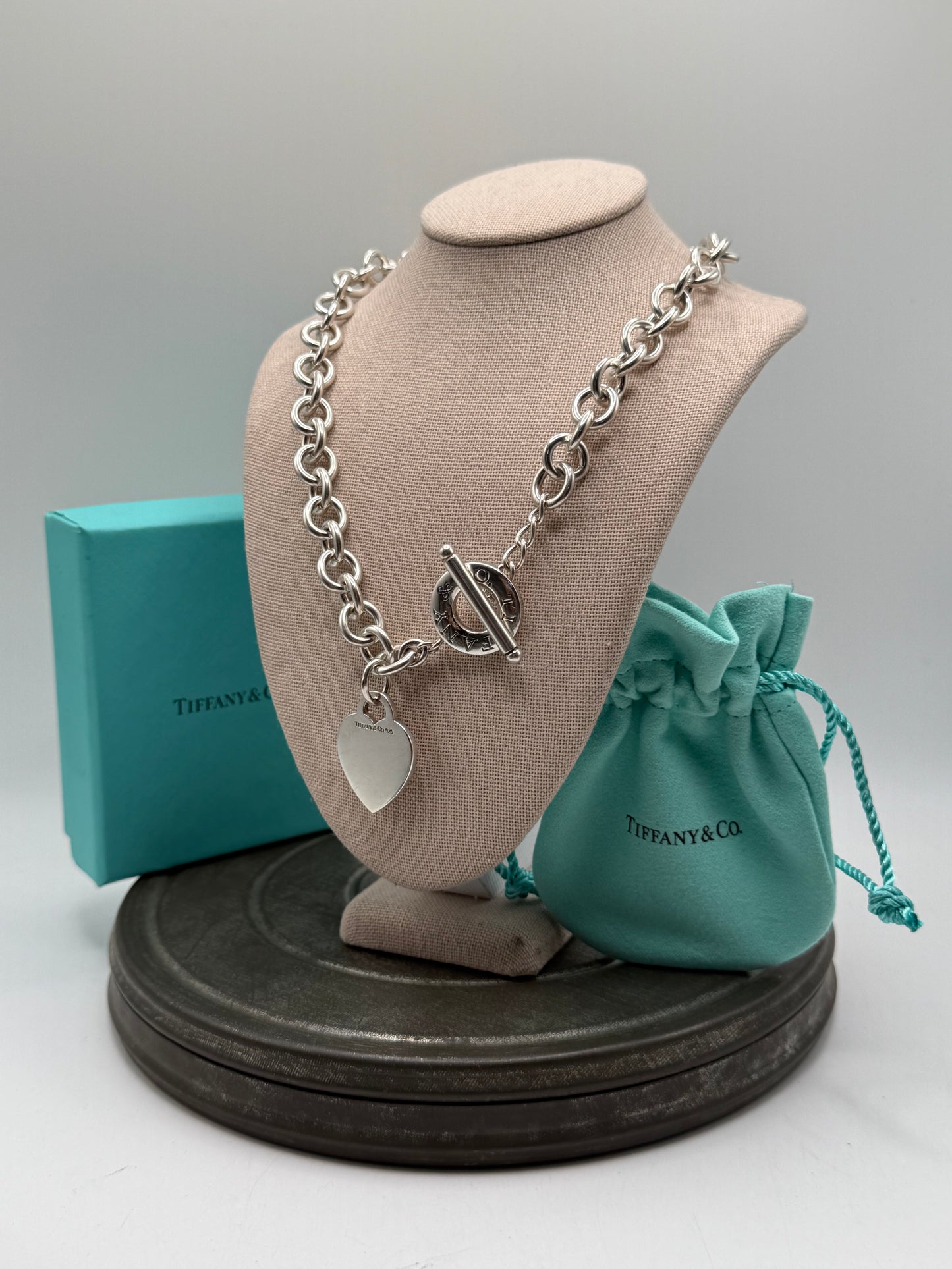 .925 Sterling silver Tiffany and Co. toggle choker 16”