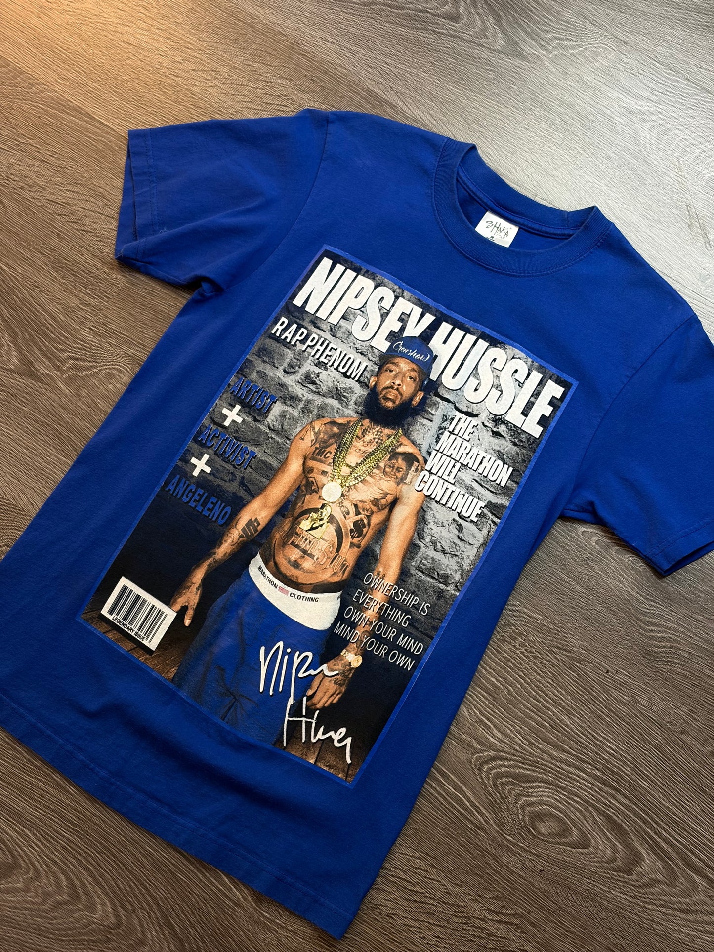 Shaka Wear Nipsy Hustle Shirt Sz. M