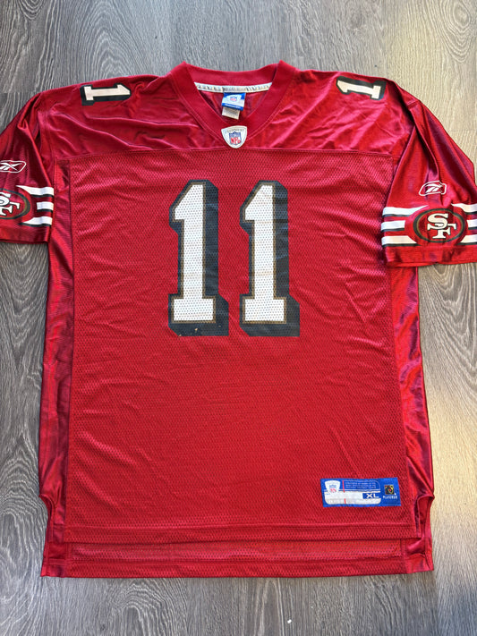 Vintage Reebok 49ers Alex Smoth football jersey sz. Xl