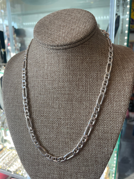 .925 sterling silver Figaro  link chain 20”