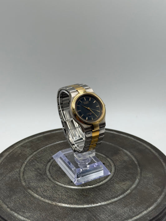 Vintage Citizen two-tone quartz watch
