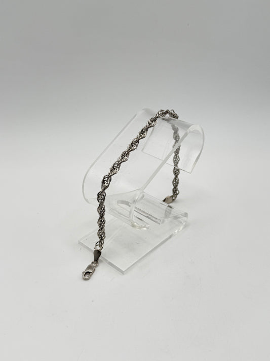 .925 Sterling Silver Loose Rope Chain 8in
