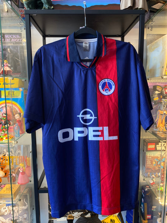 Vintage PSG Paris Saint Germain Soccer Jersey Bootleg Sz Large