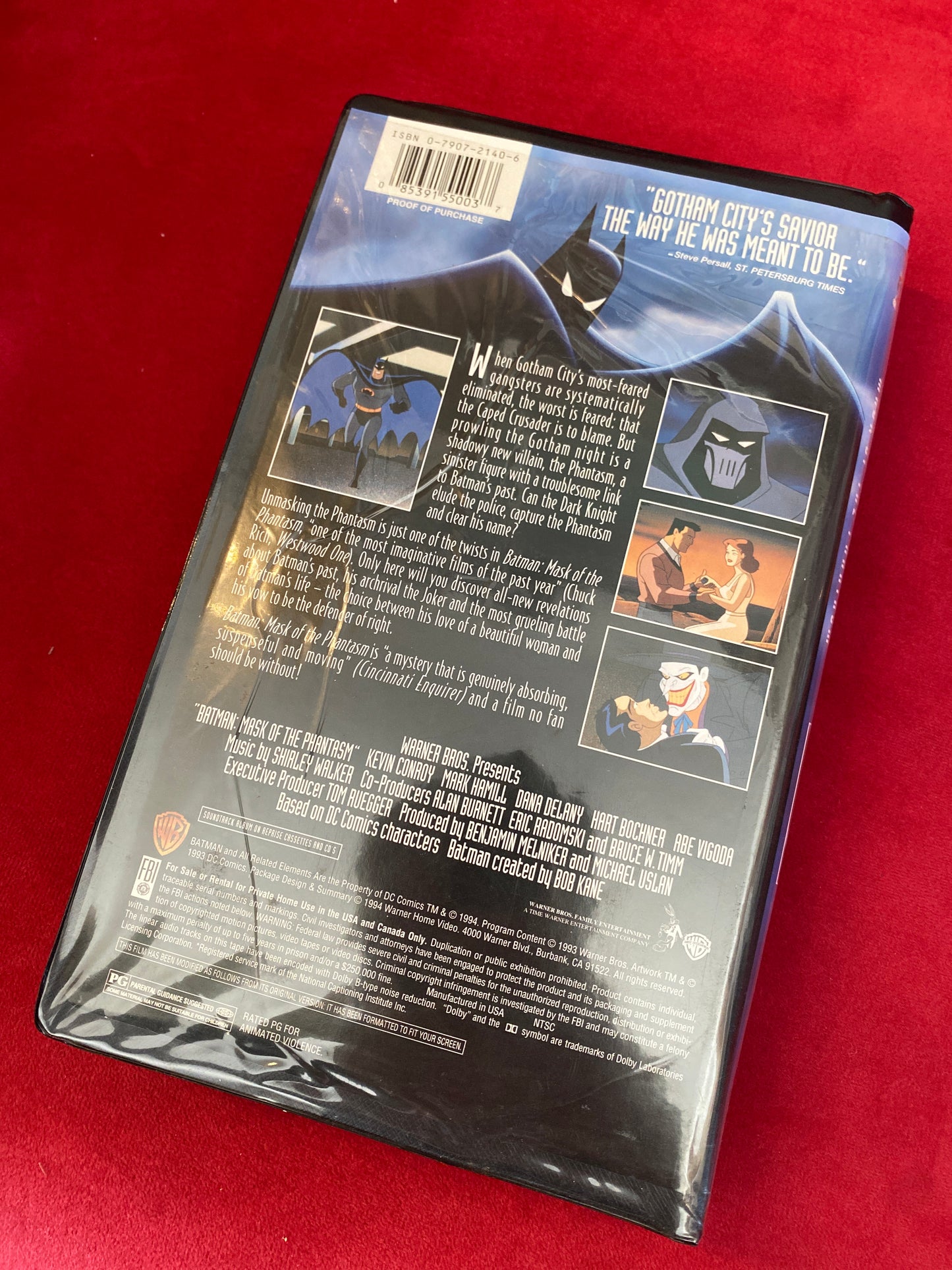 Batman Mask Of The Phantasm VHS Movie