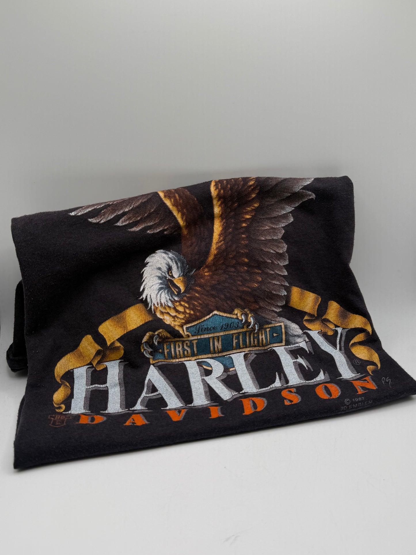 1988 Harley Davidson 3D Emblem shirt Sz. L
