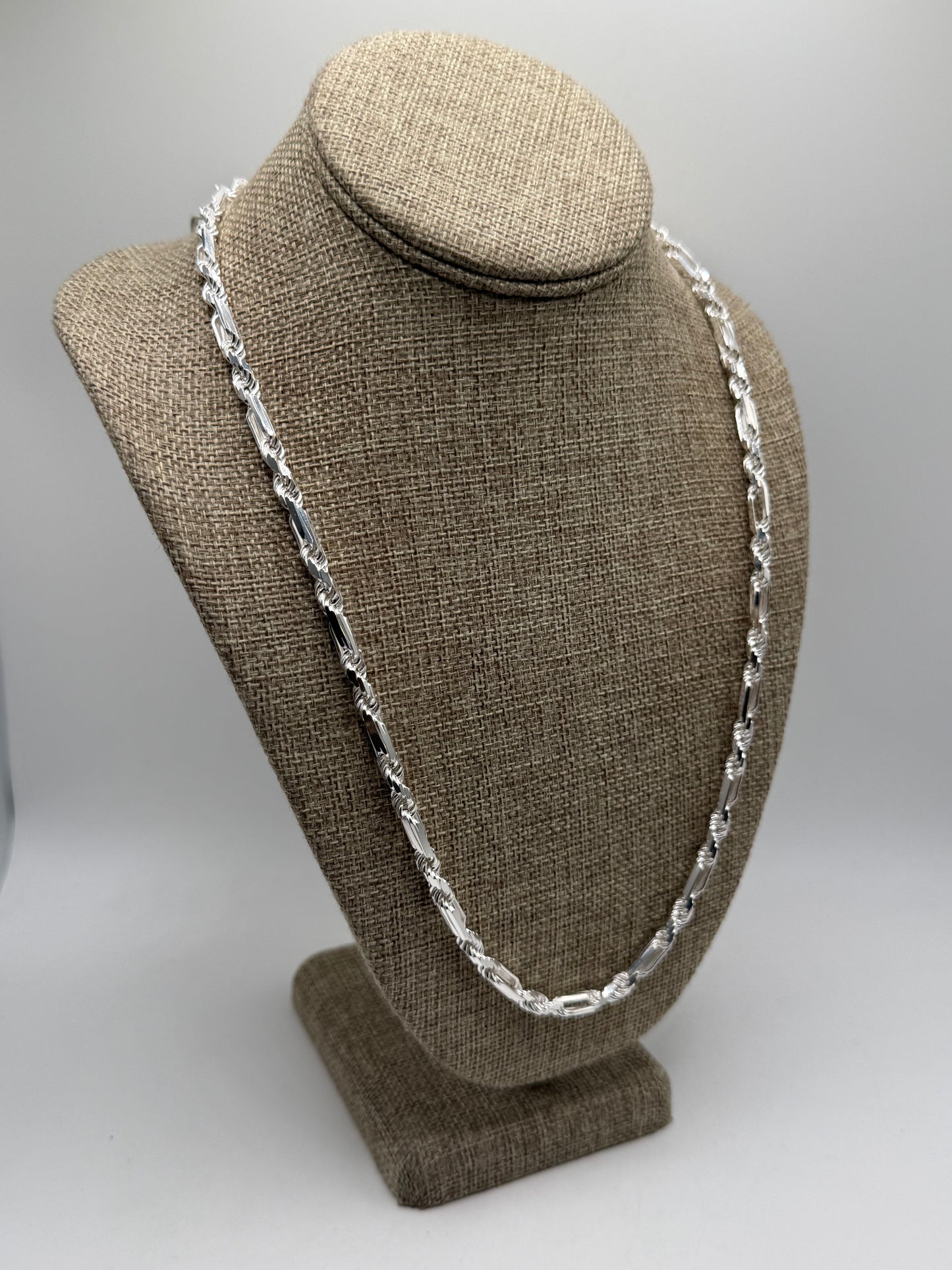 .925 Sterling Silver Solid Milano chain 24”