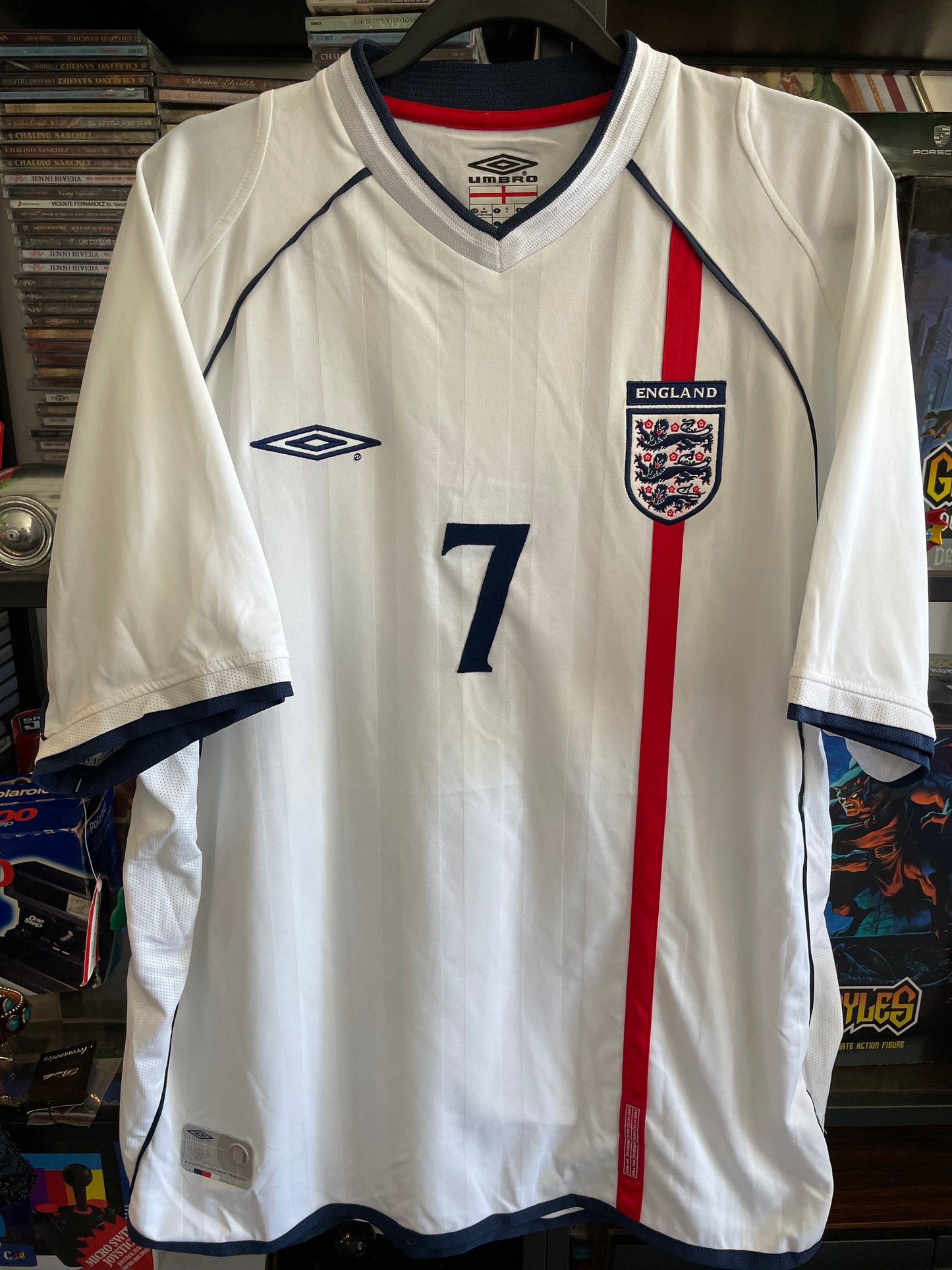 England David Beckham 7 umbro Soccer jersey xl