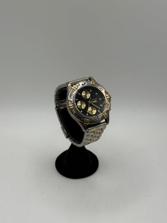 Vintage Fossil Chronograph Two Tone Quartz Watch