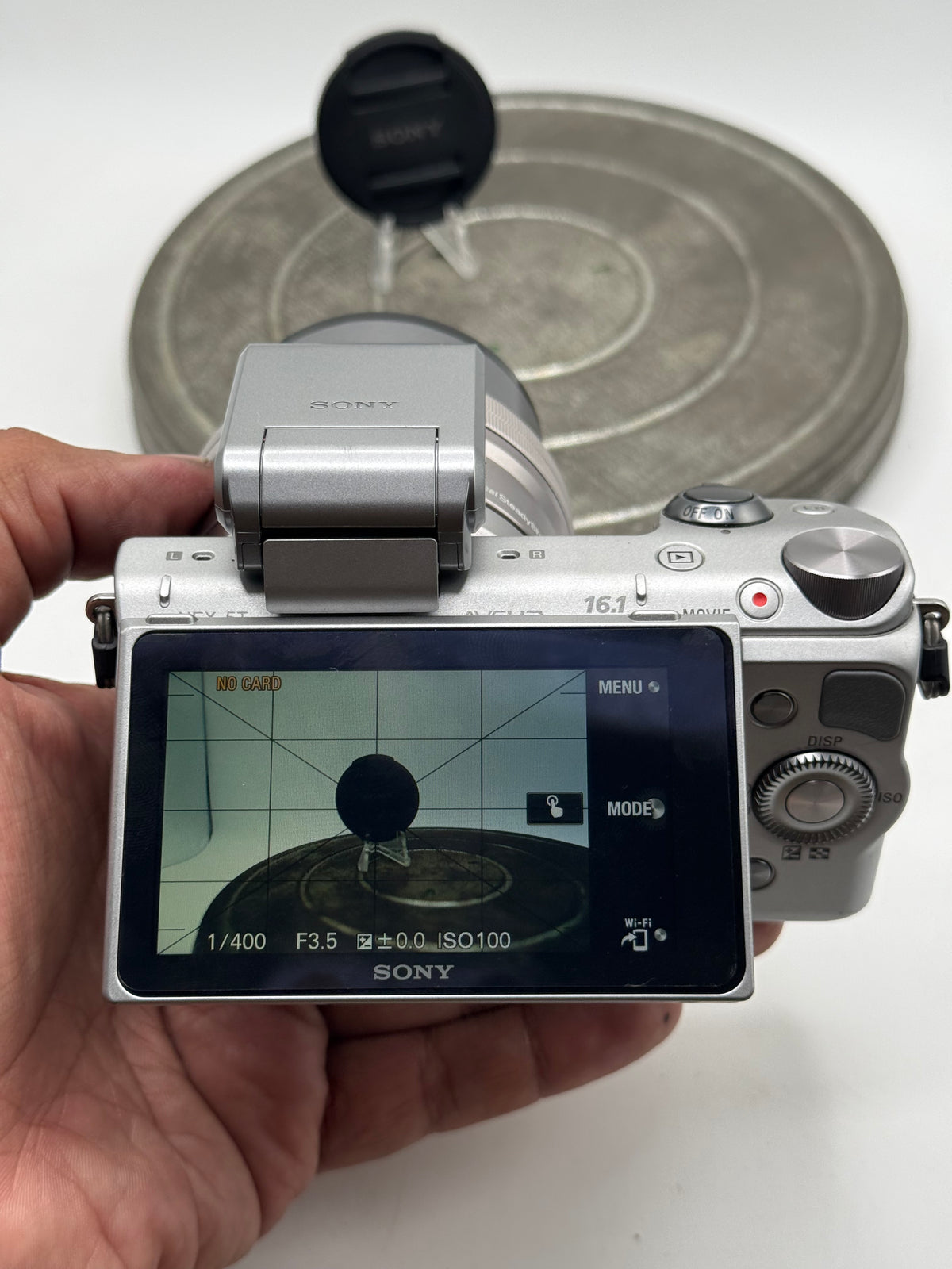 Sony Alpha NEX-5T 16.1MP Mirrorless Camera w/ 16-50mm OSS Lens & Flash - Silver