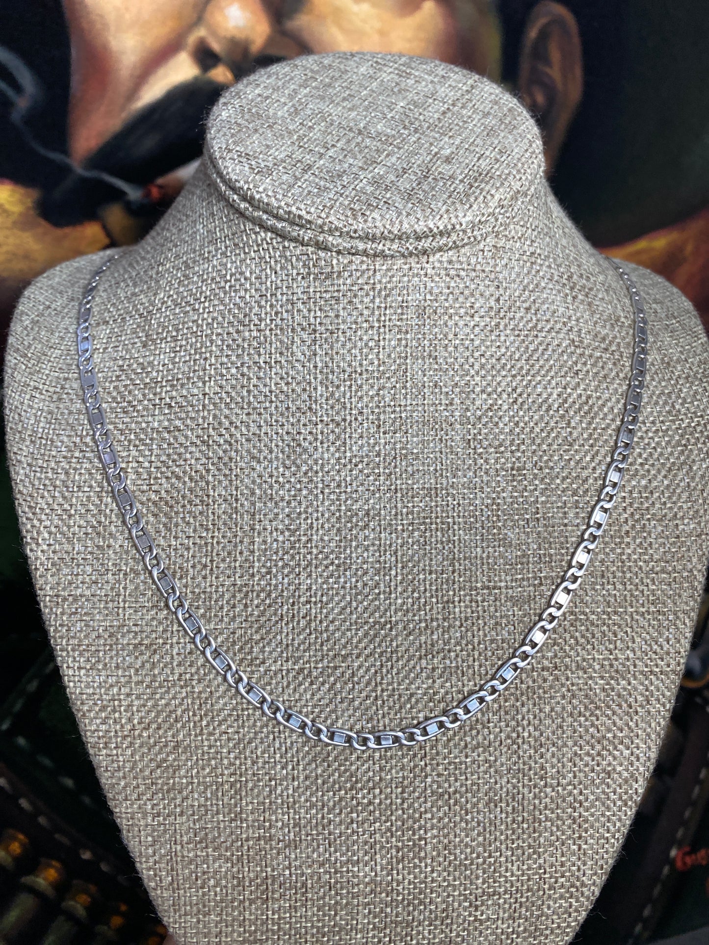 .925 Sterling Silver flat Gucci Mariner Chain 21”