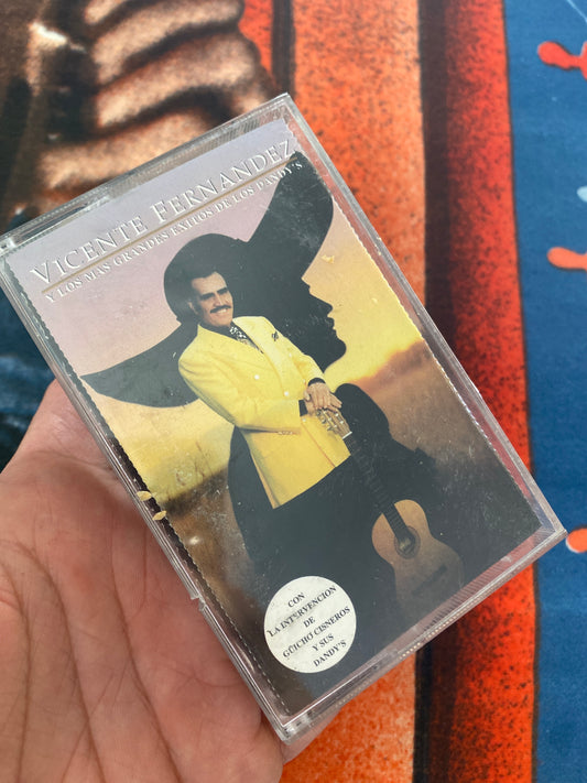 Vicente Fernandez Y Los Mas Grandes Exitos De Los Dandy’s Cassette Tape