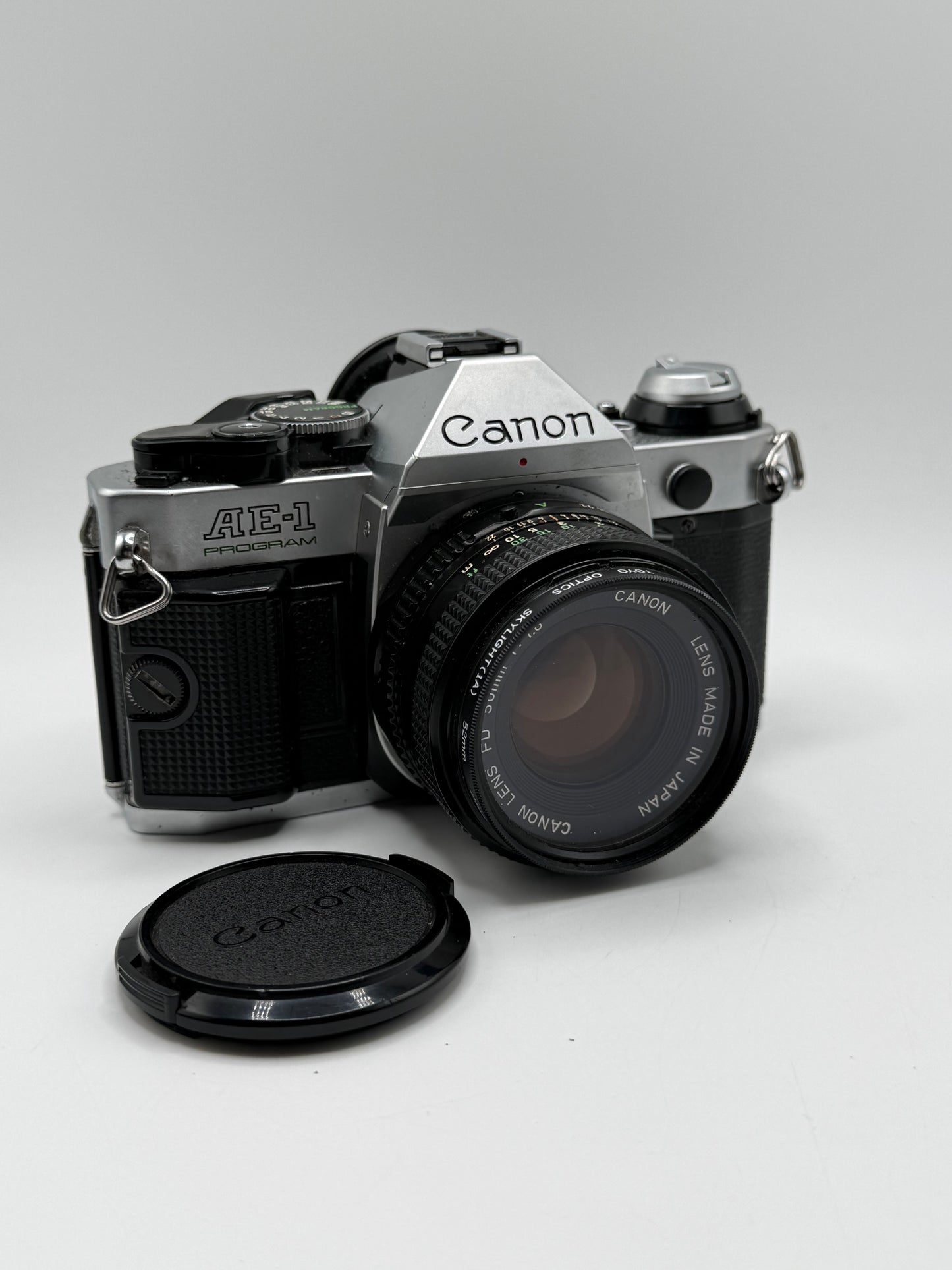 Canon AE-1 Program 35mm Film SLR Camera with Lens
