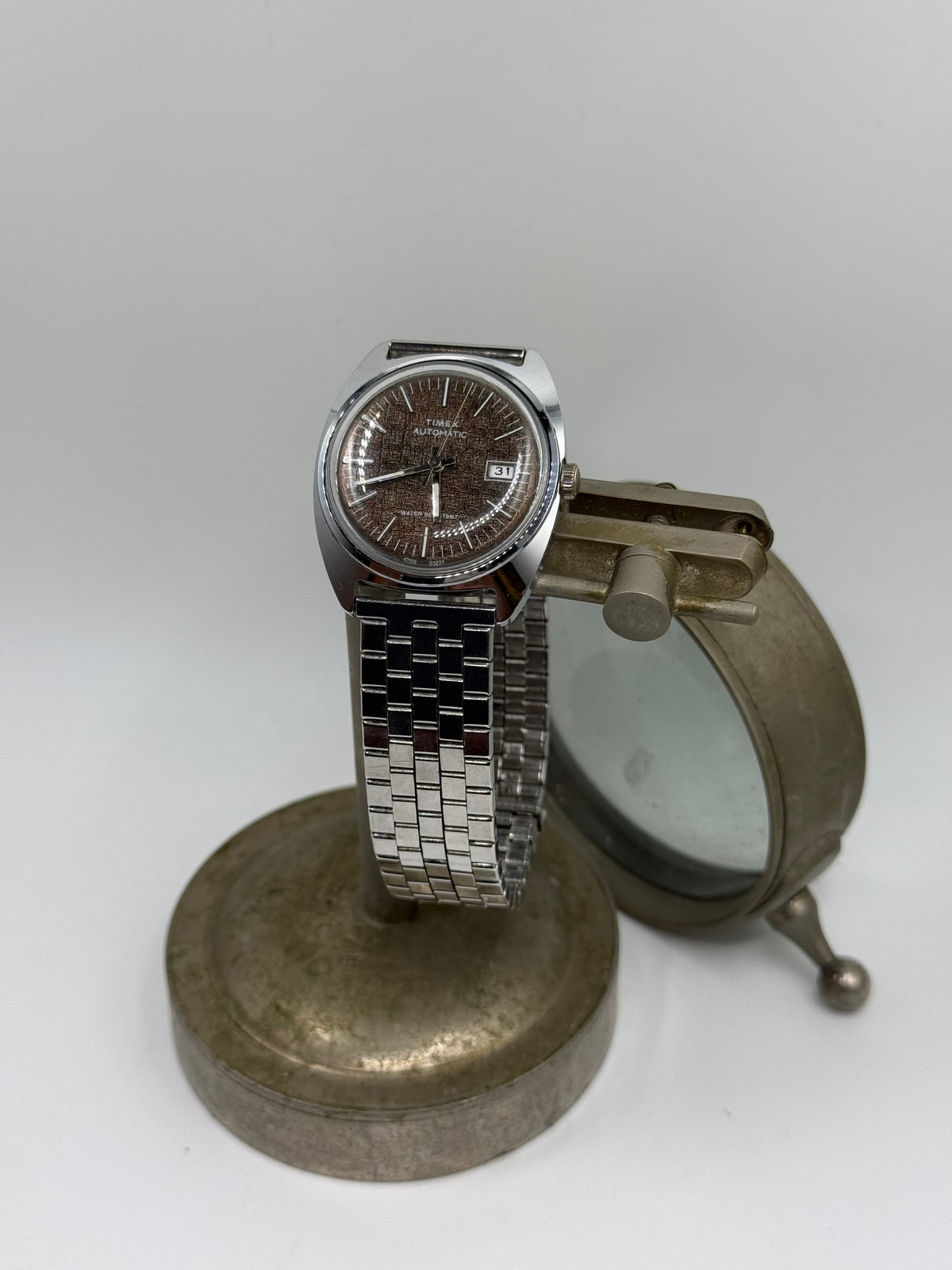Vintage timex brown dial