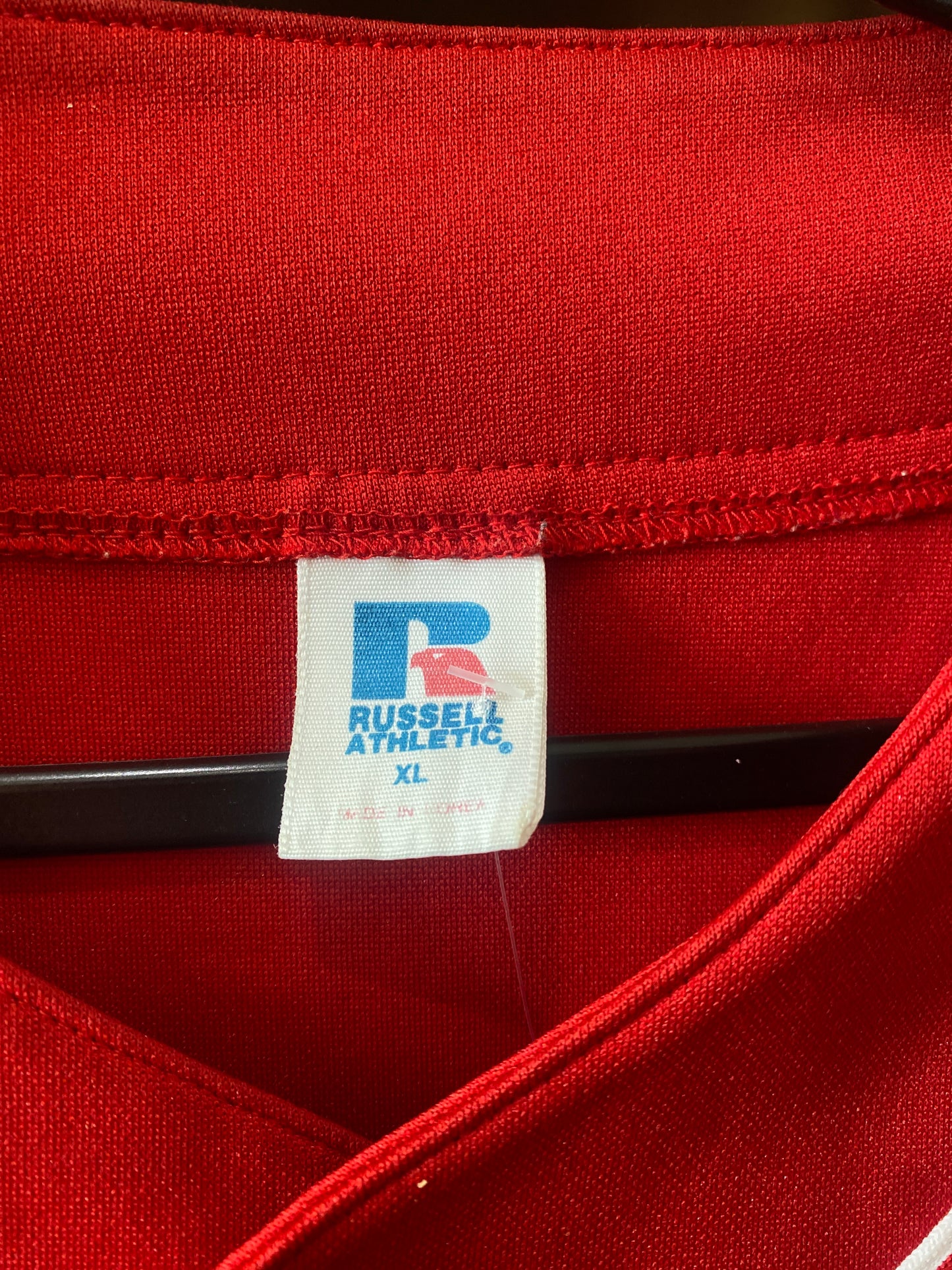 Vintage Y2K Russell Anaheim Angels Jersey Red Sz XL