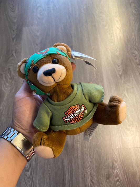 Vintage Harley Davidson Bear Plush Toy