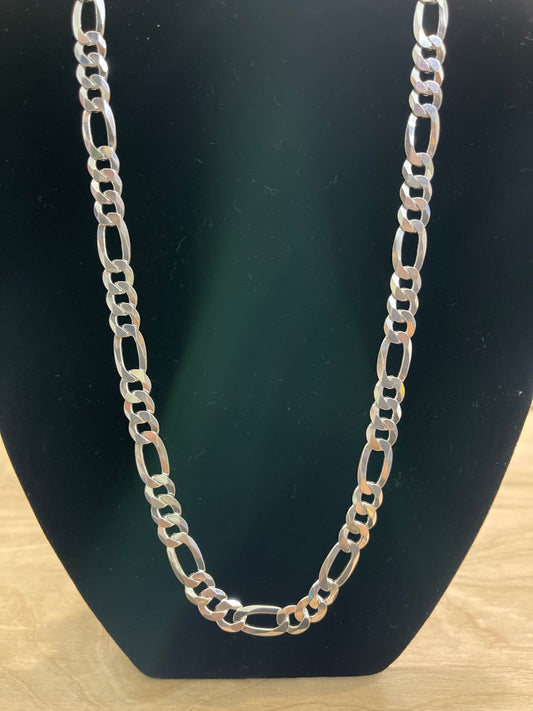 .925 sterling silver figaro chain 12”