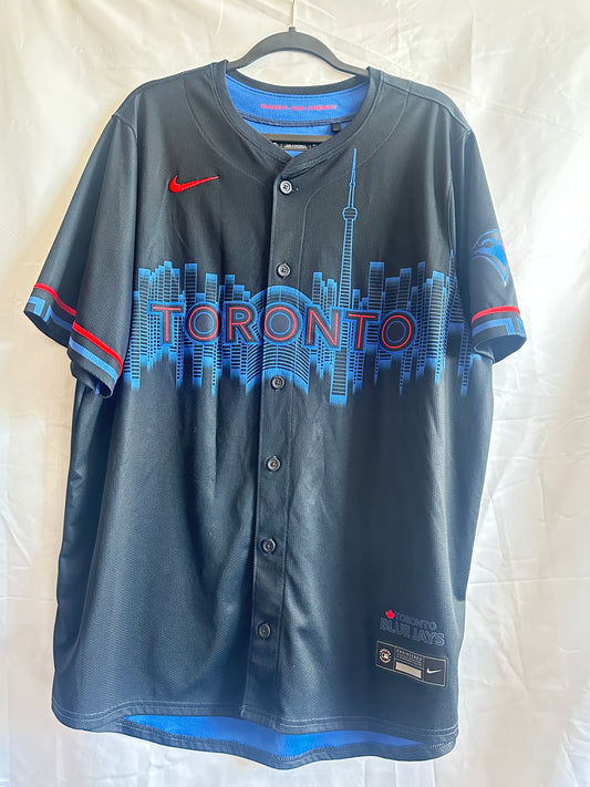 Toronto Blue Jays Nike City Connect Baseball Jersey Black sz XL