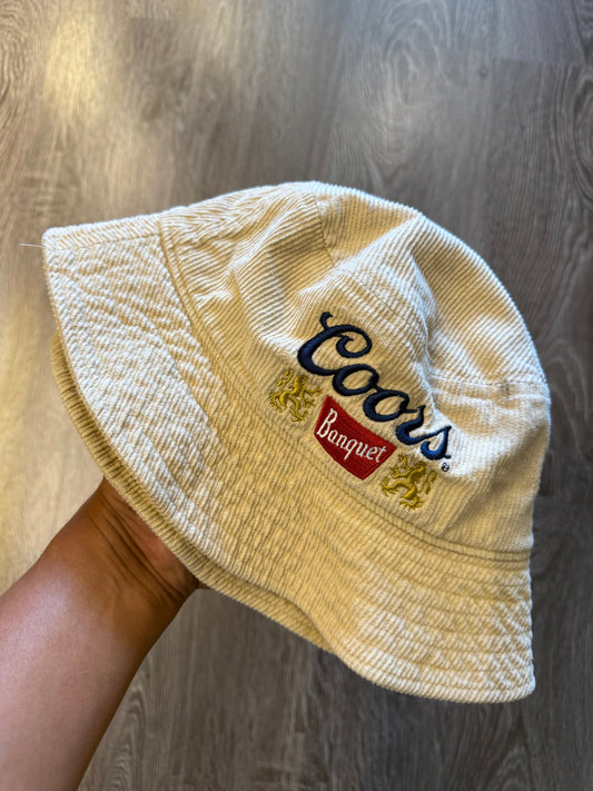 Coors corduroy bucket hat