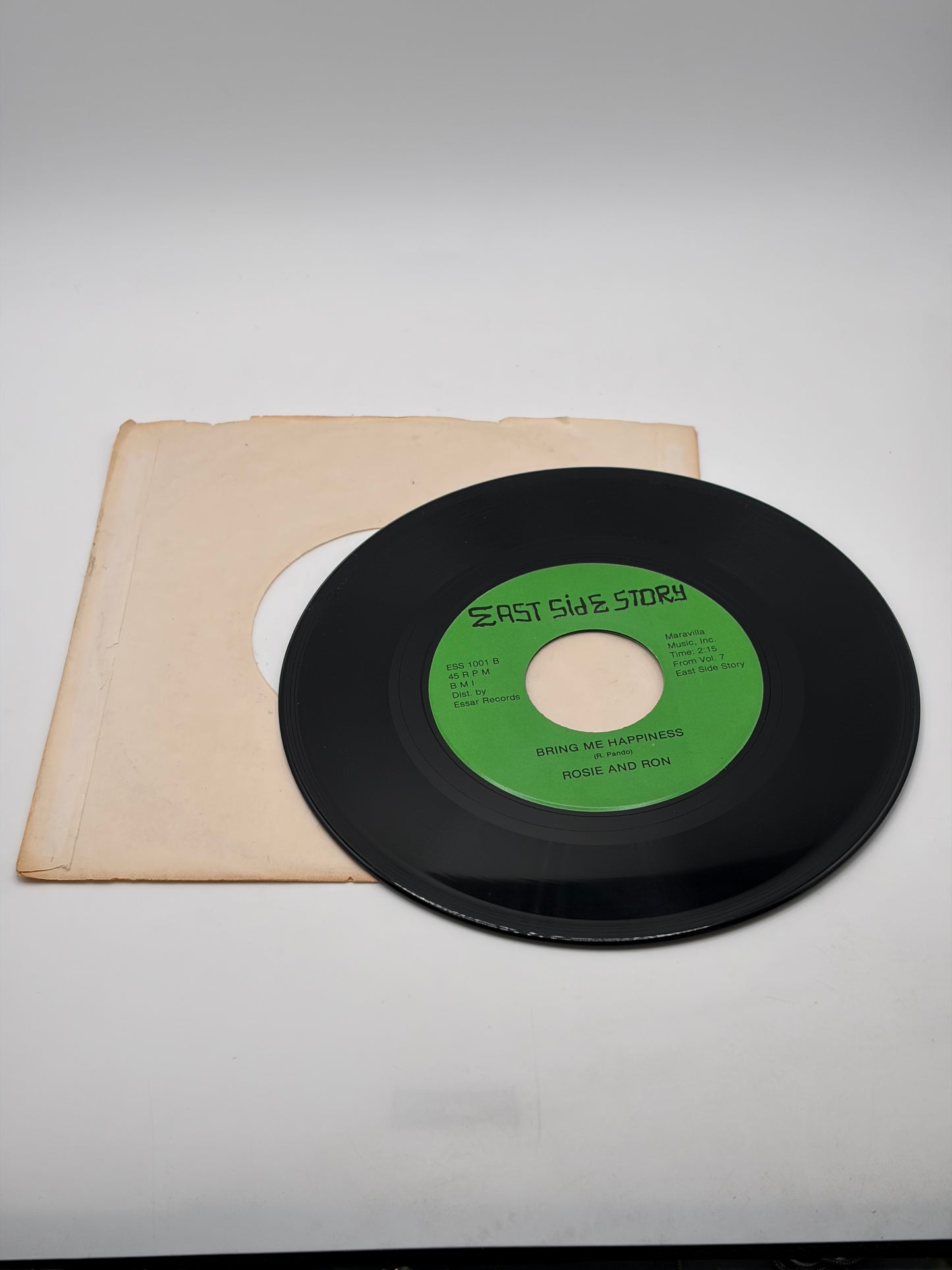 East Side Story Bring Me Happiness Rosie and Ron Vinyl Disc