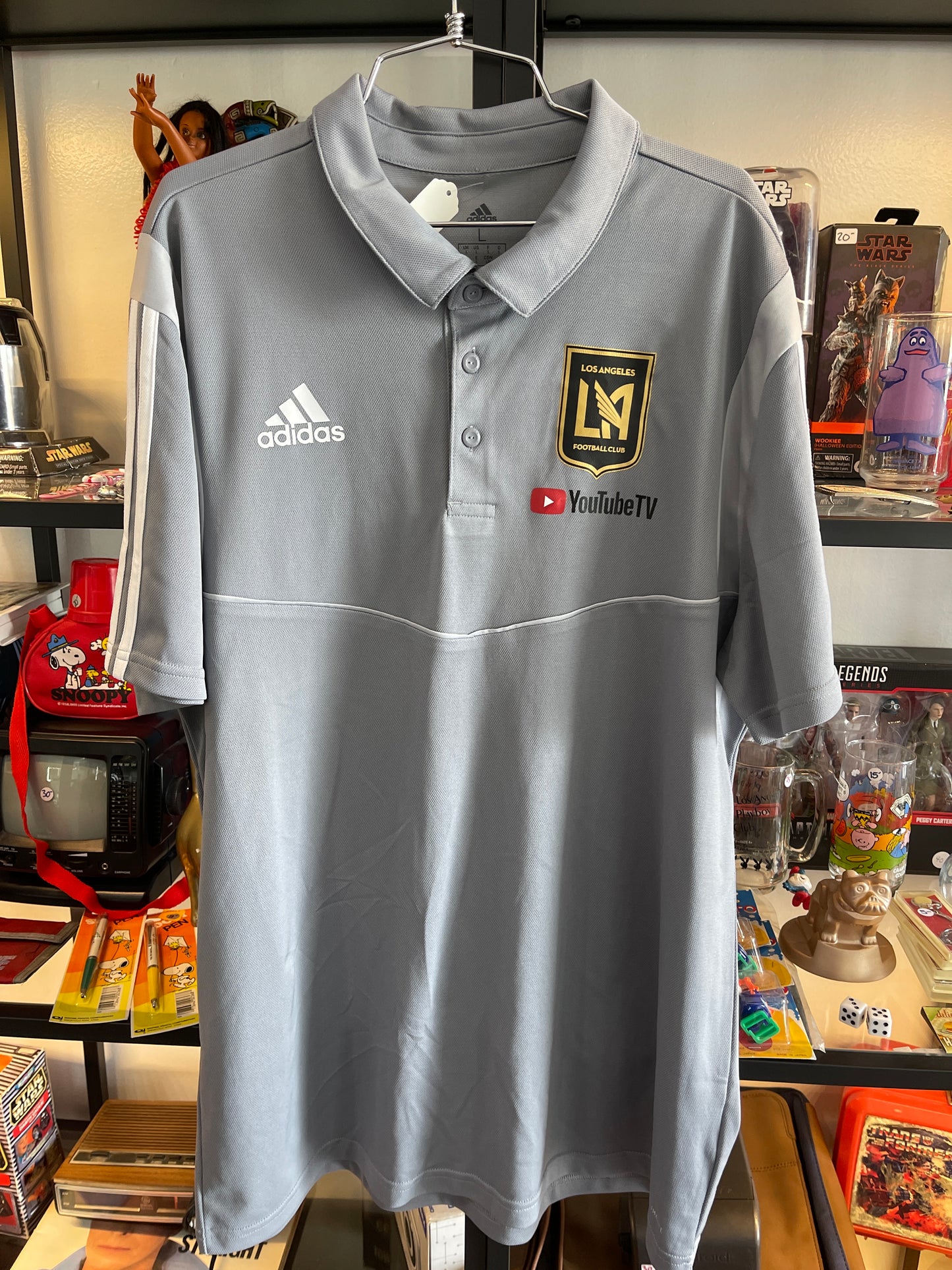 Adidas LA football Club polo shirt size L