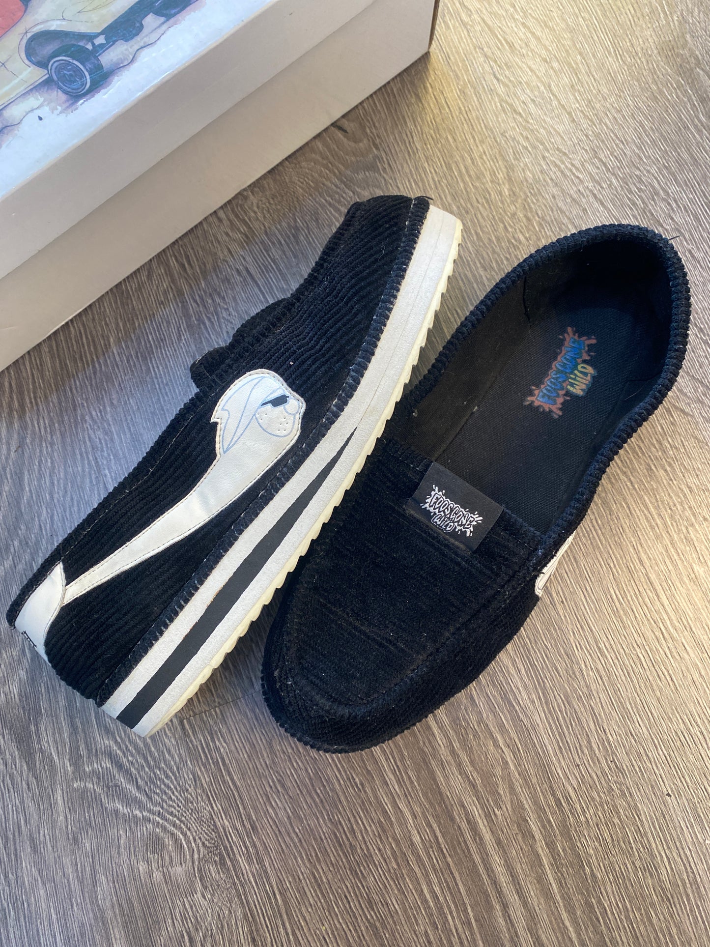 Foos Gone Wild House Shoe Slippers Corduroy With Box Size 9