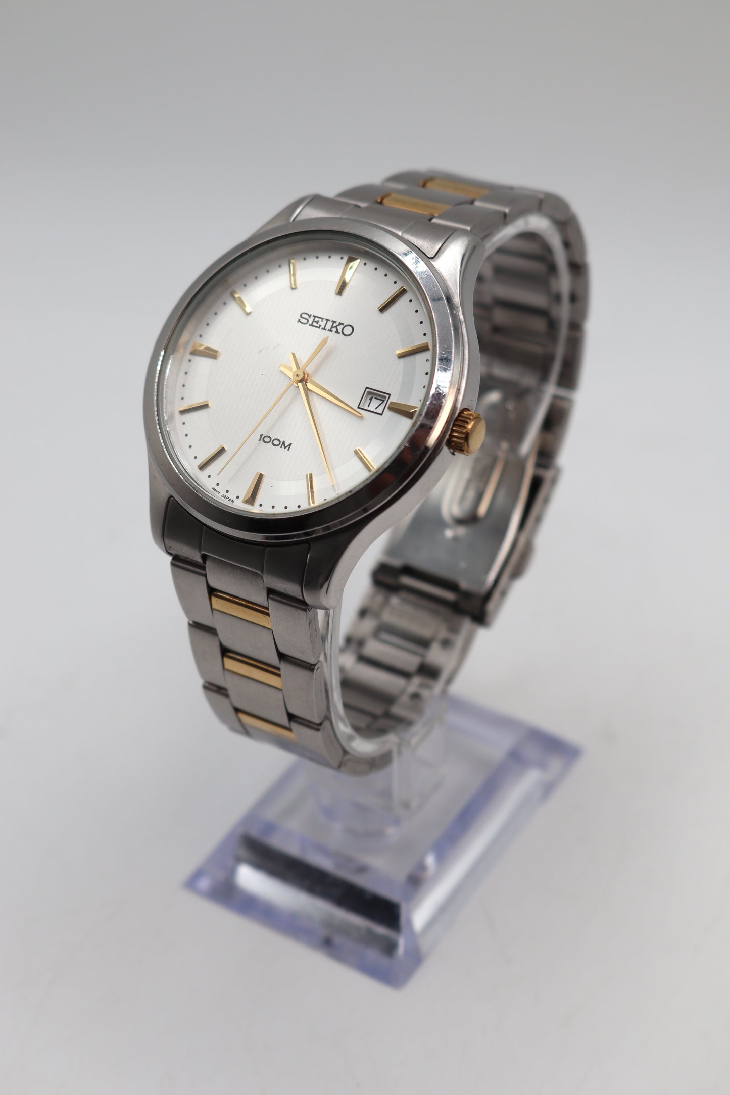 Seiko Stainless Steel Two Tone Quartz Watch