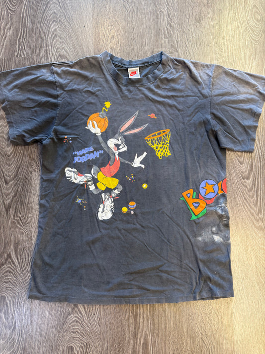 Vintage Space Jam Jordan Bugs Bunny and Marvin the Martian shirt sz. 2XL