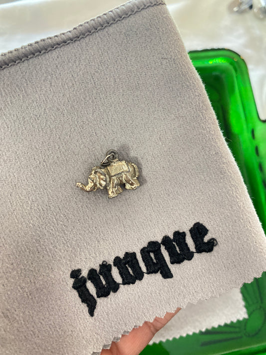 .925 Sterling Silver Mini Elephant Pendant