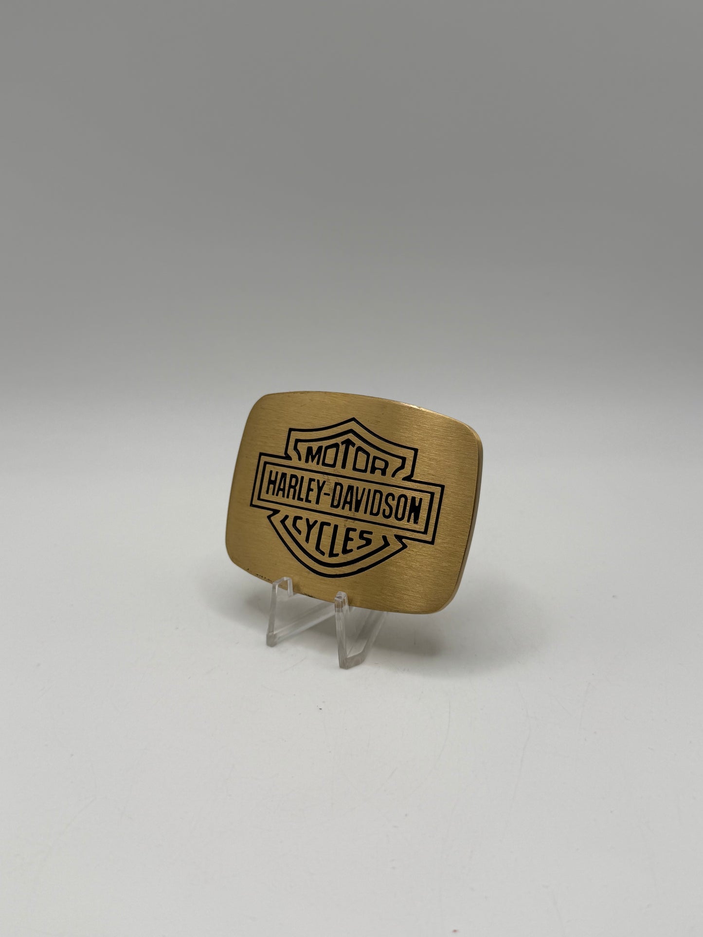 Harley Davidson brass belt buckle