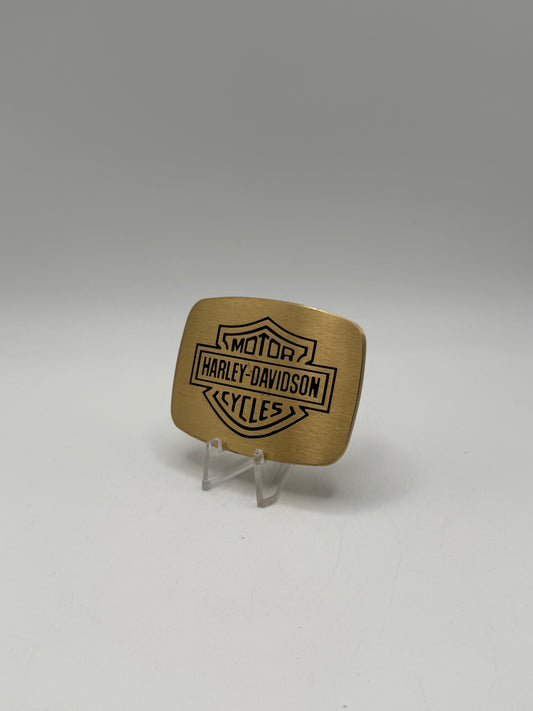 Harley Davidson brass belt buckle