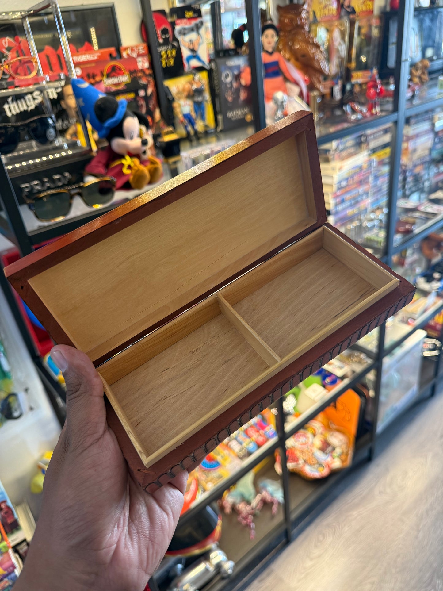 Poker 4 aces wooden jewelry box