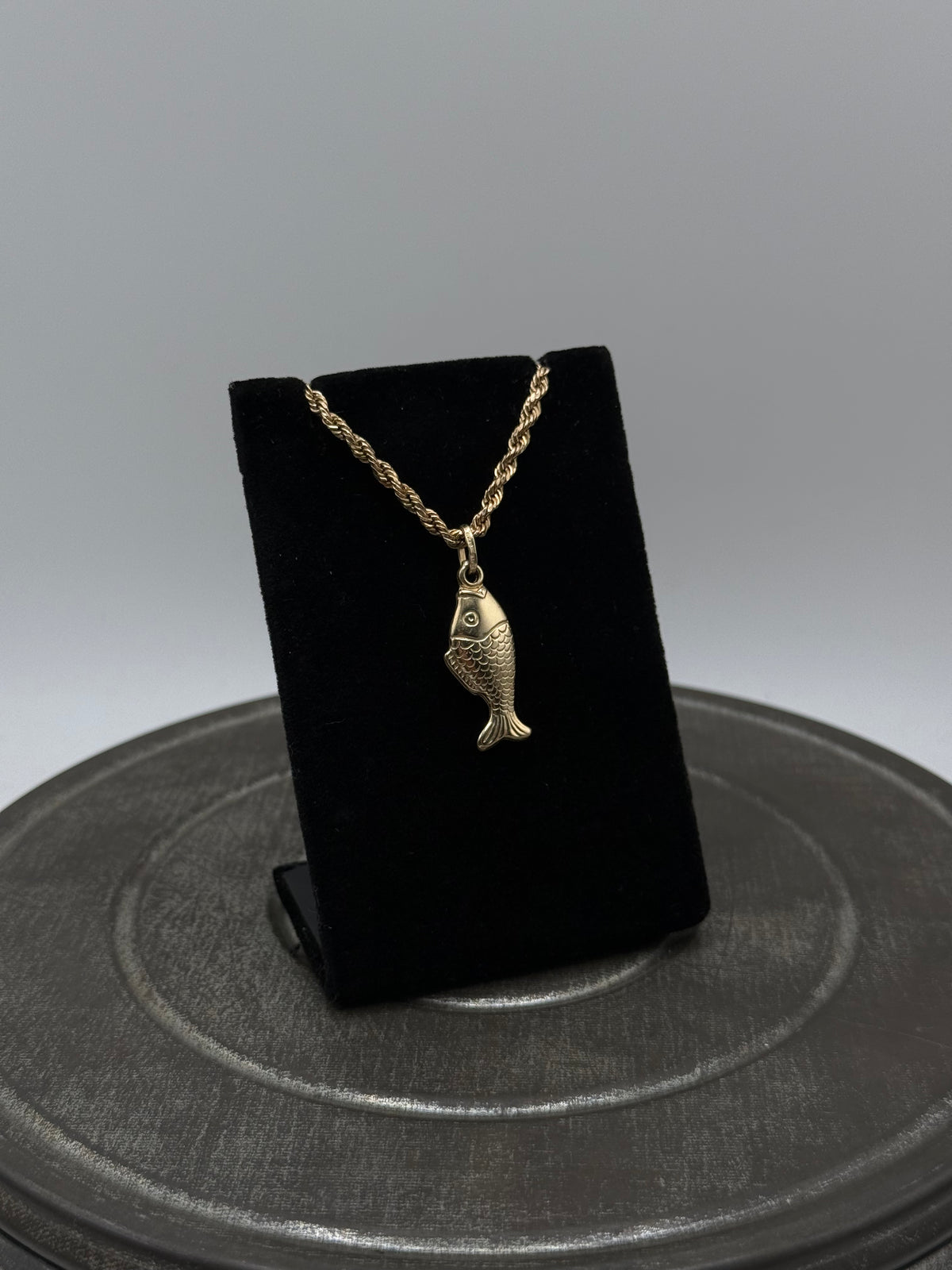 14k Gold Fish Pendant