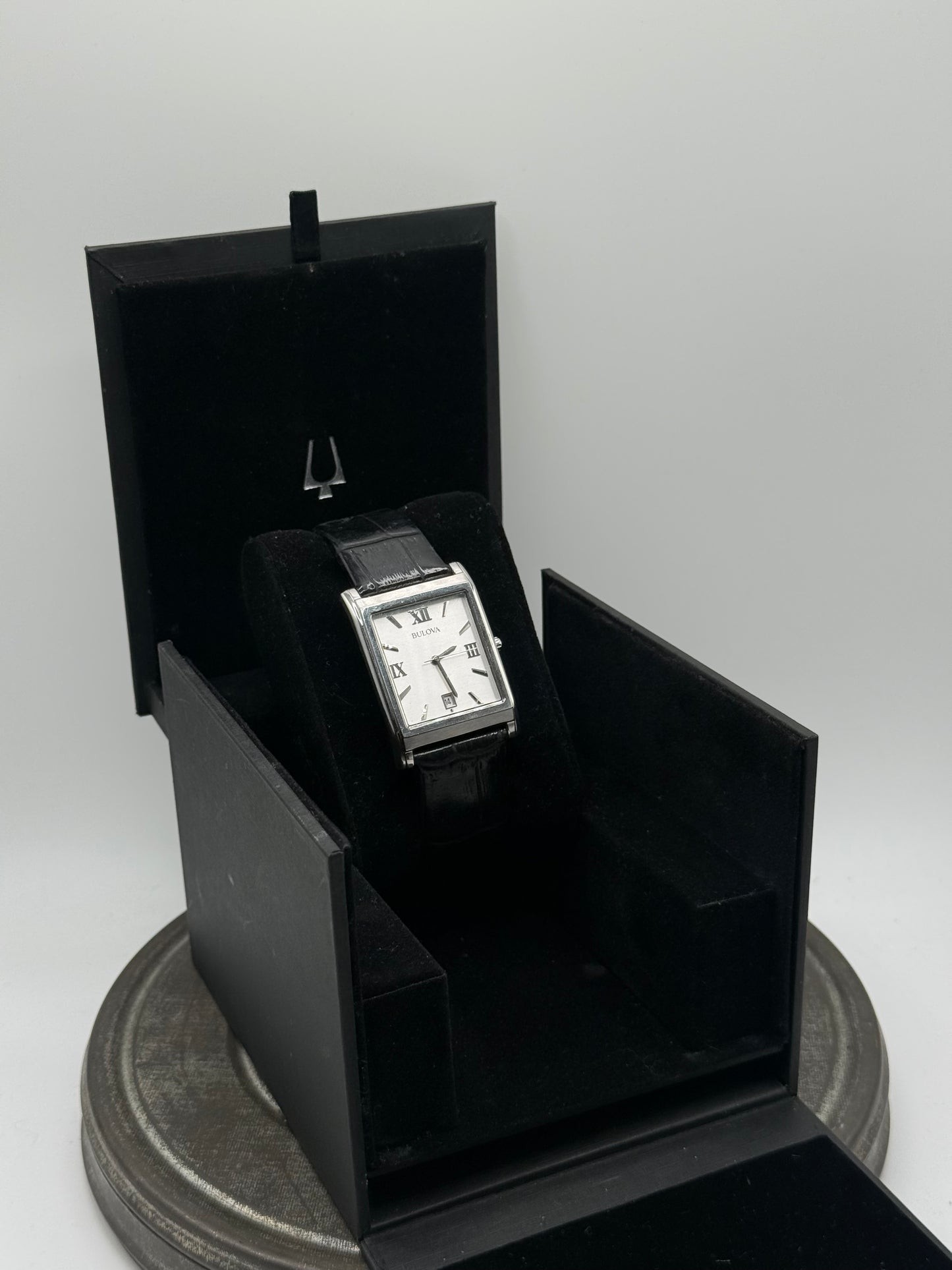 Bulova stainless steel tank watch