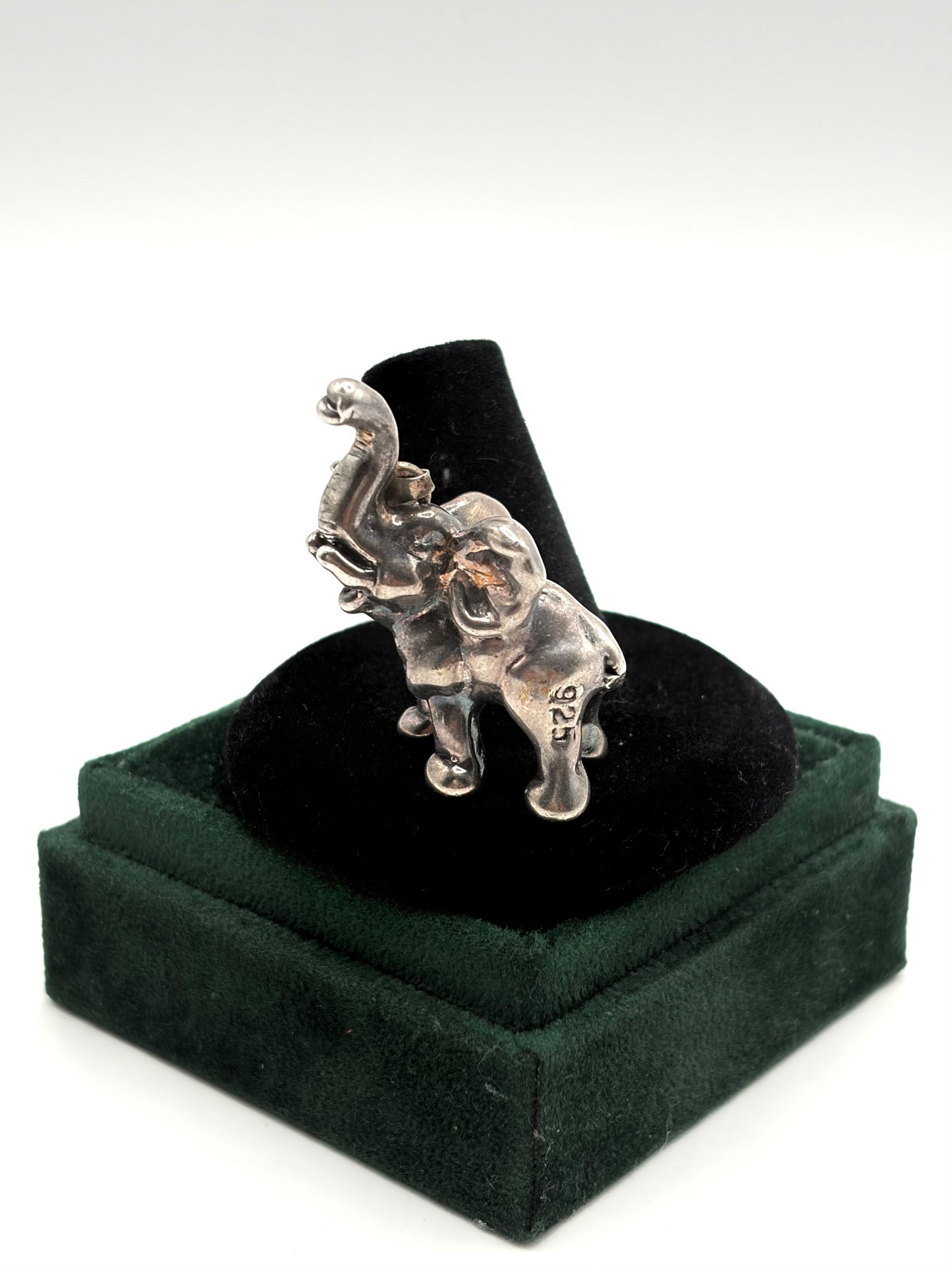 .925 Sterling Silver Elephant  Pendent