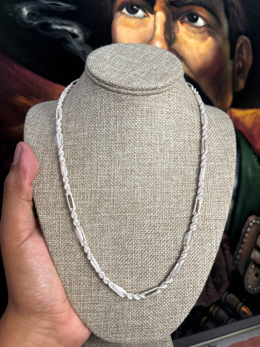 .925 Sterling Silver Solid Rope Milano Link Chain 24”