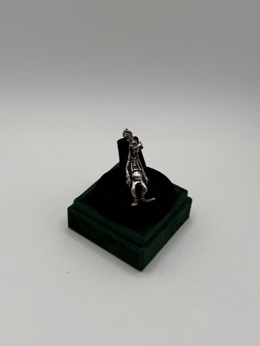 .925 Sterling Silver Goofy Pendant