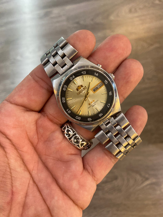 Vintage Orient Gold Dial Automatic Watch