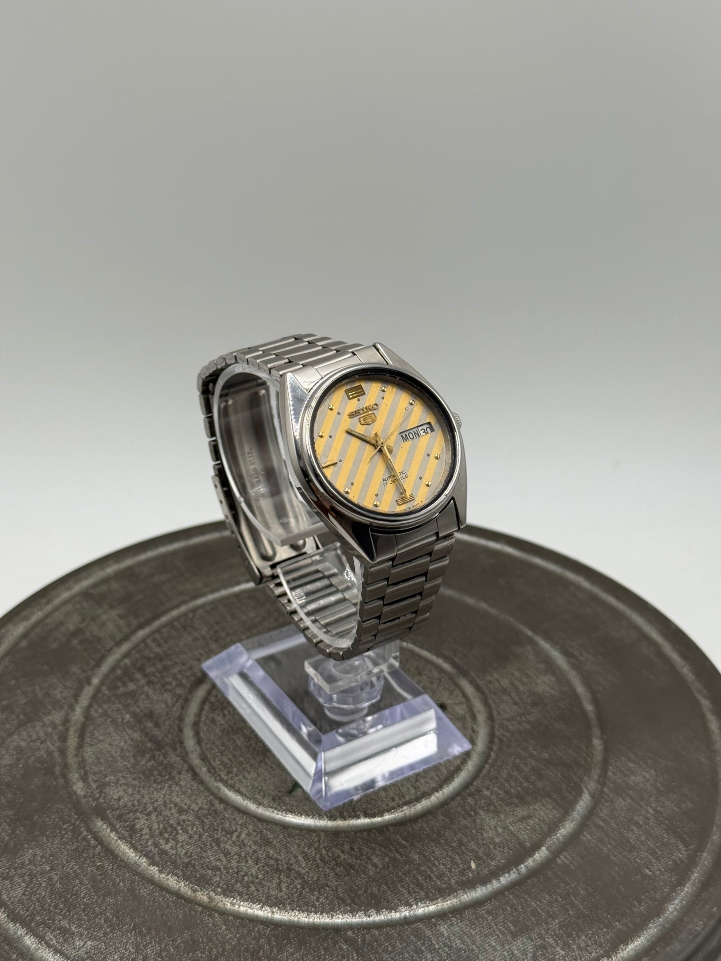 Seiko 5 automatic two-tone watch