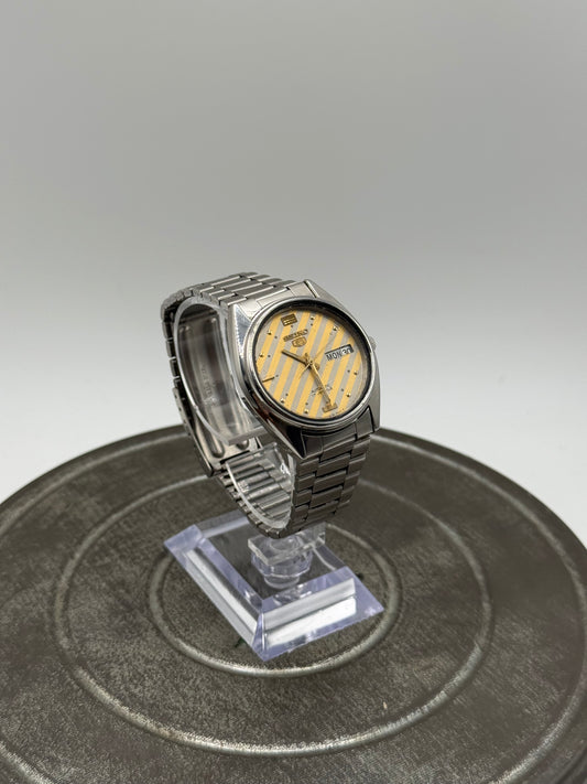 Seiko 5 automatic two-tone watch